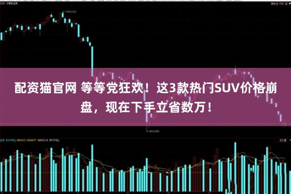 配资猫官网 等等党狂欢！这3款热门SUV价格崩盘，现在下手立省数万！