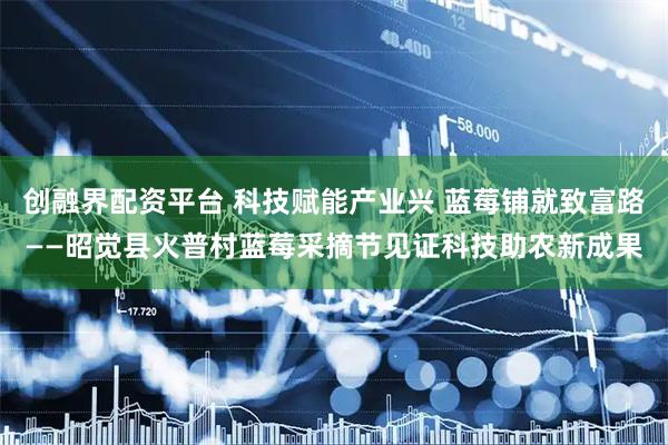 创融界配资平台 科技赋能产业兴 蓝莓铺就致富路——昭觉县火普村蓝莓采摘节见证科技助农新成果